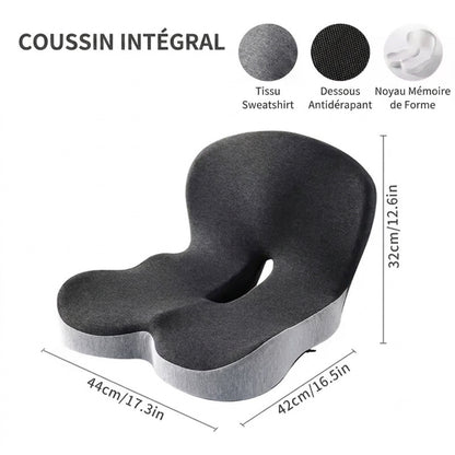 Coussin Lombaire Orthopédique pour Bureau et Voiture