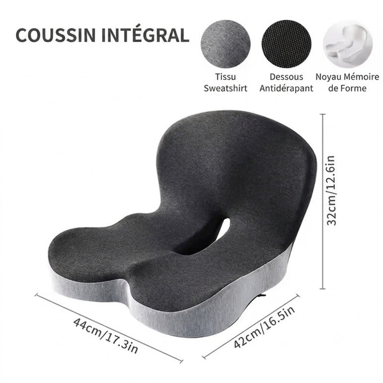 Coussin Lombaire Orthopédique pour Bureau et Voiture