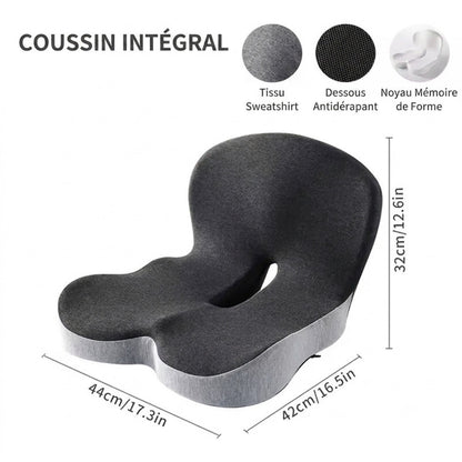 Coussin Lombaire Orthopédique pour Bureau et Voiture